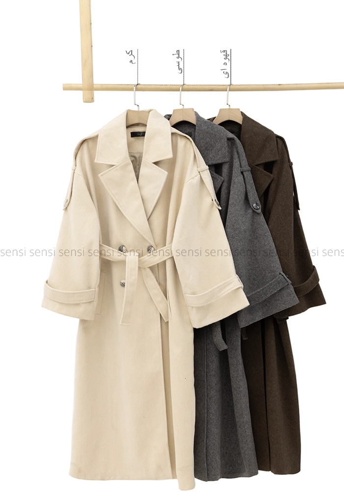 پالتو فوتر 6دکمه آستر دار @کد1005028